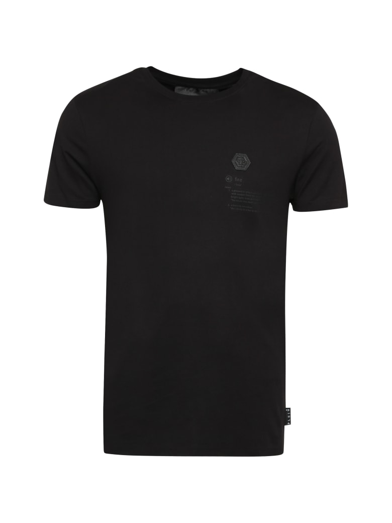 Philipp Plein Printed Cotton T-shirt - black