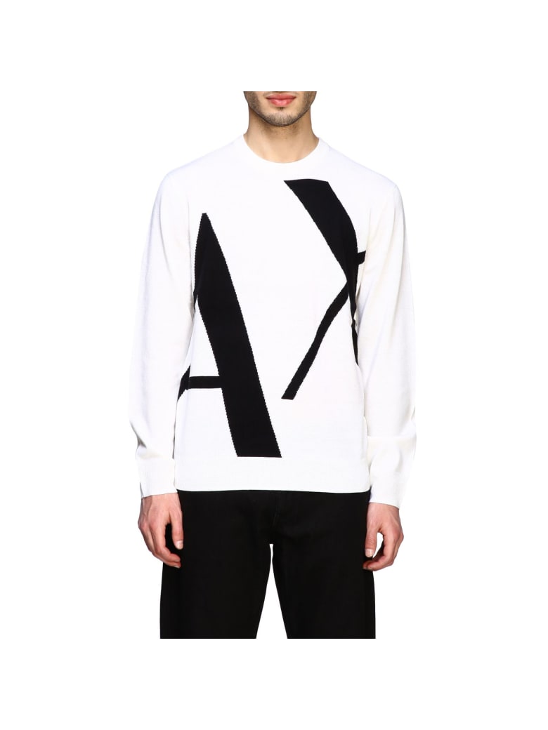 armani exchange logo sweater