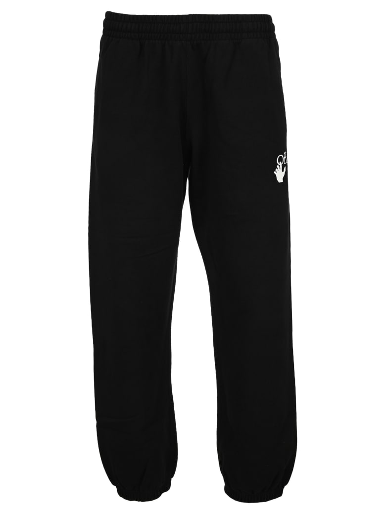 off white black track pants