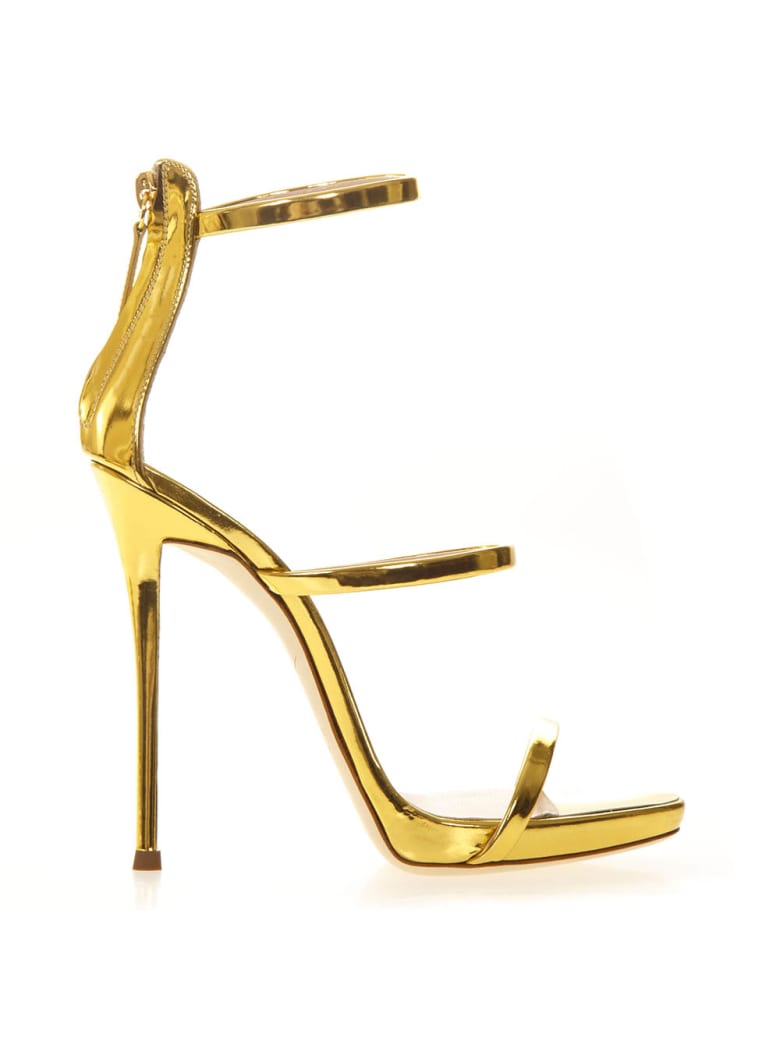 giuseppe zanotti gold heels