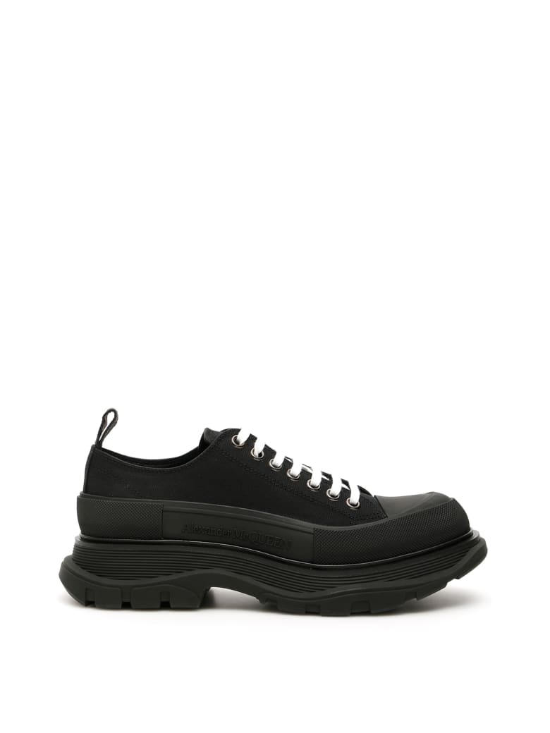 Alexander McQueen Tread Sleek Lace-ups - BLACK (Black)