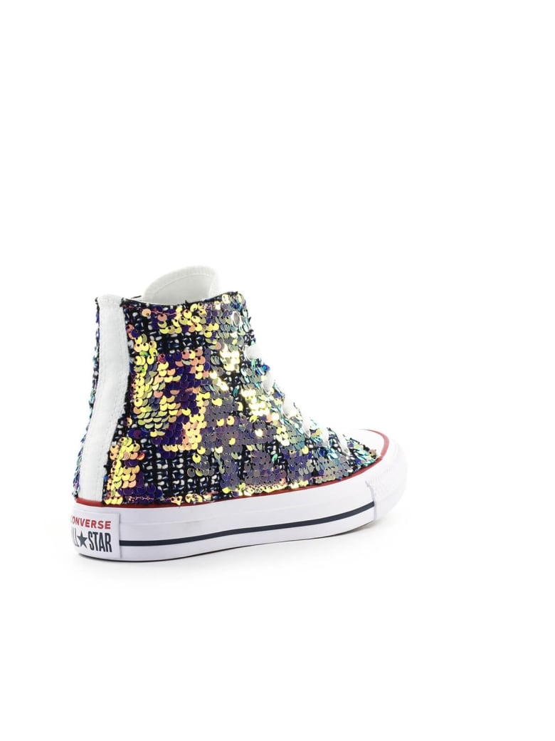 multicolor sequin sneakers