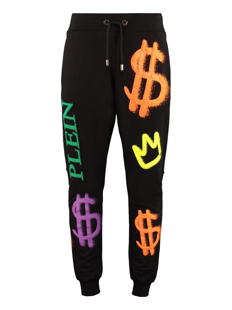 Philipp Plein Printed Sweatpants - black