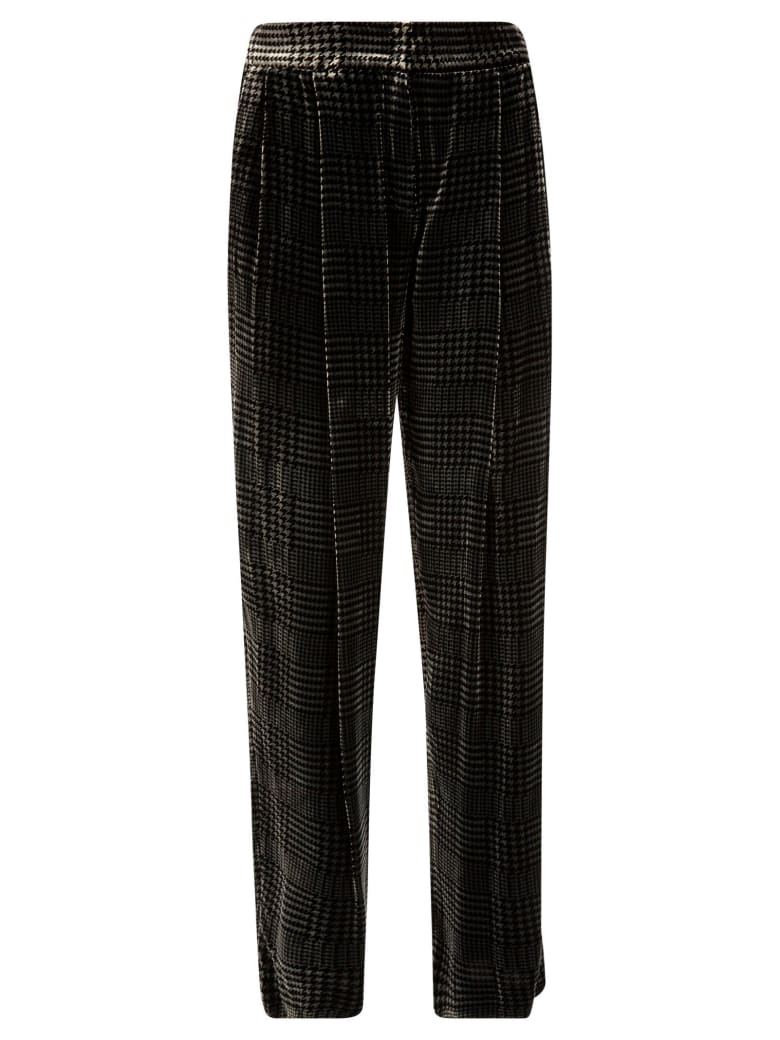 Emporio Armani Checked Trousers - Grigio scuro