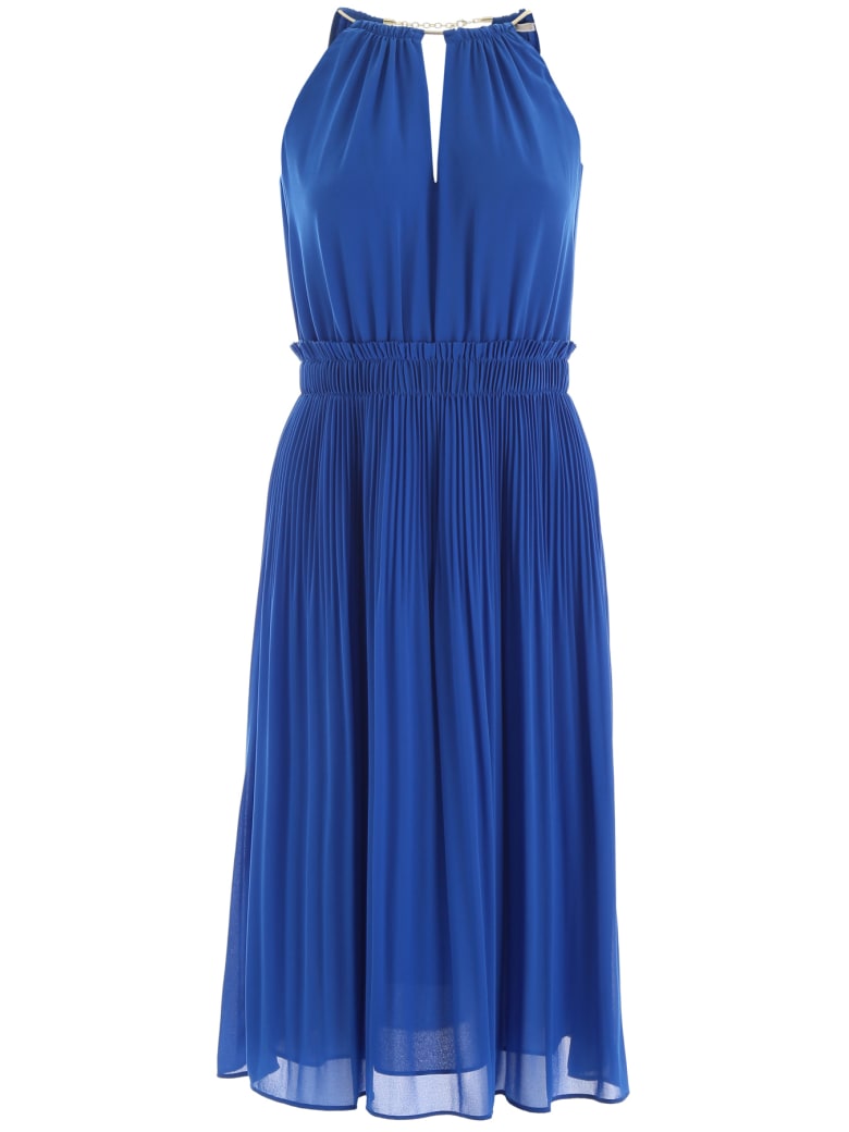 blue michael kors dress