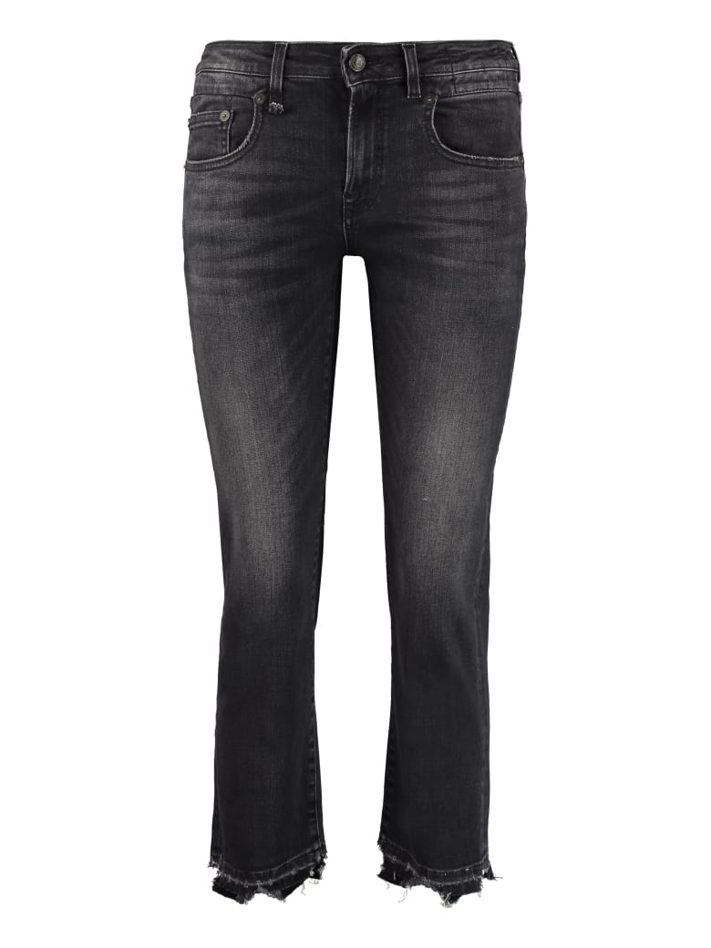 R13 5-pocket Straight-leg Jeans - black