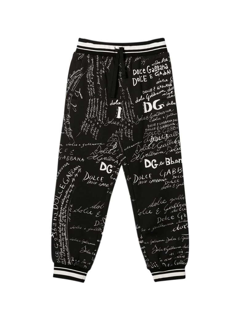 Dolce & Gabbana Black Sports Trousers - Nero