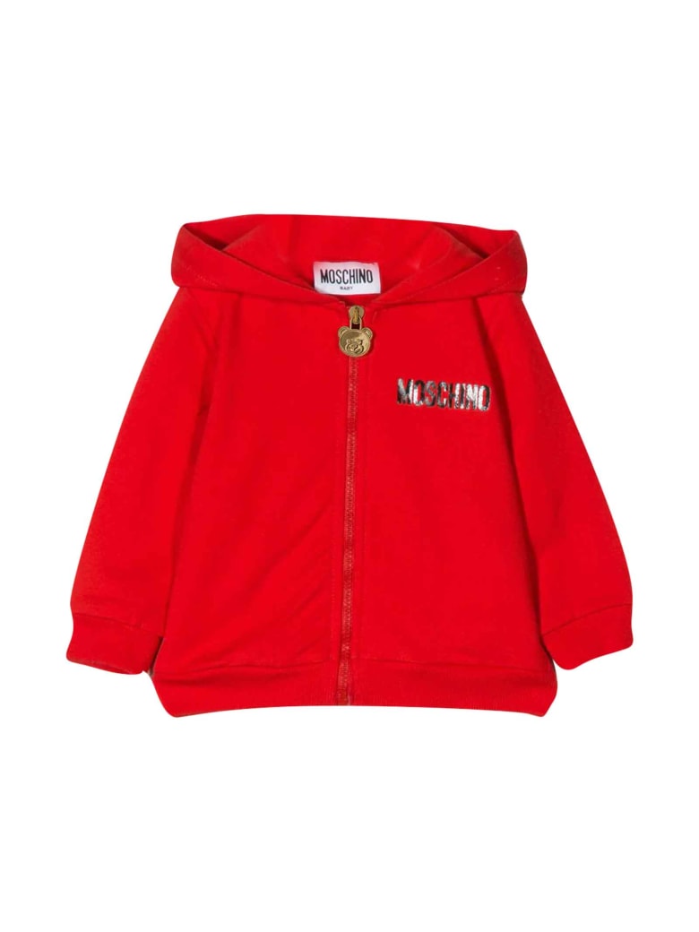 moschino red hoodie