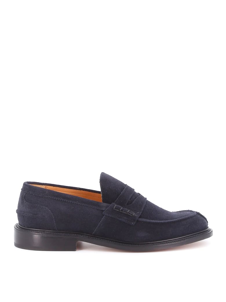 Tricker's James Penny Loafer Suede - Oceano