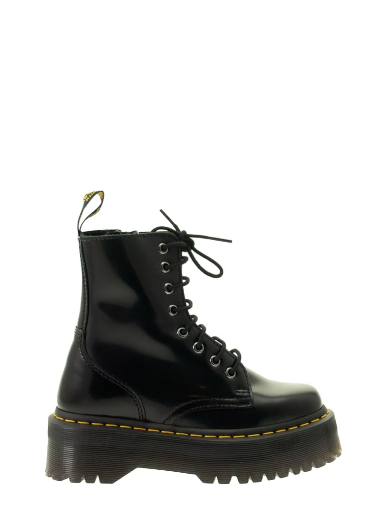 Dr. Martens Jadon Arcadia Leather Platform Boots - Black