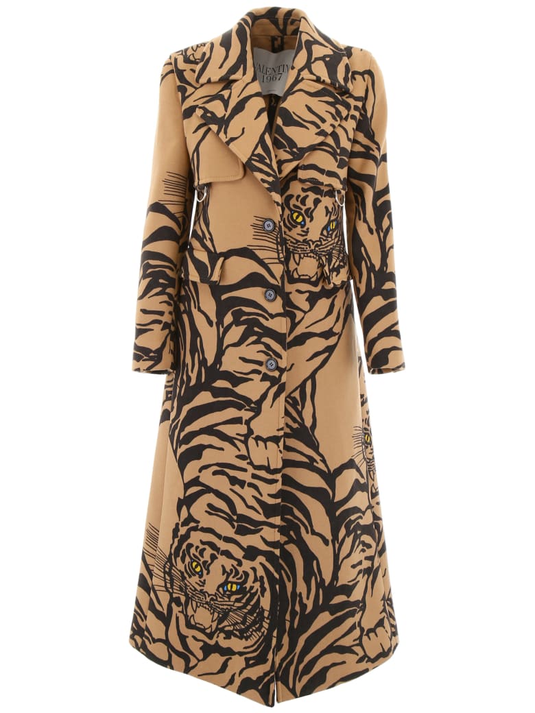 valentino tiger trench coat