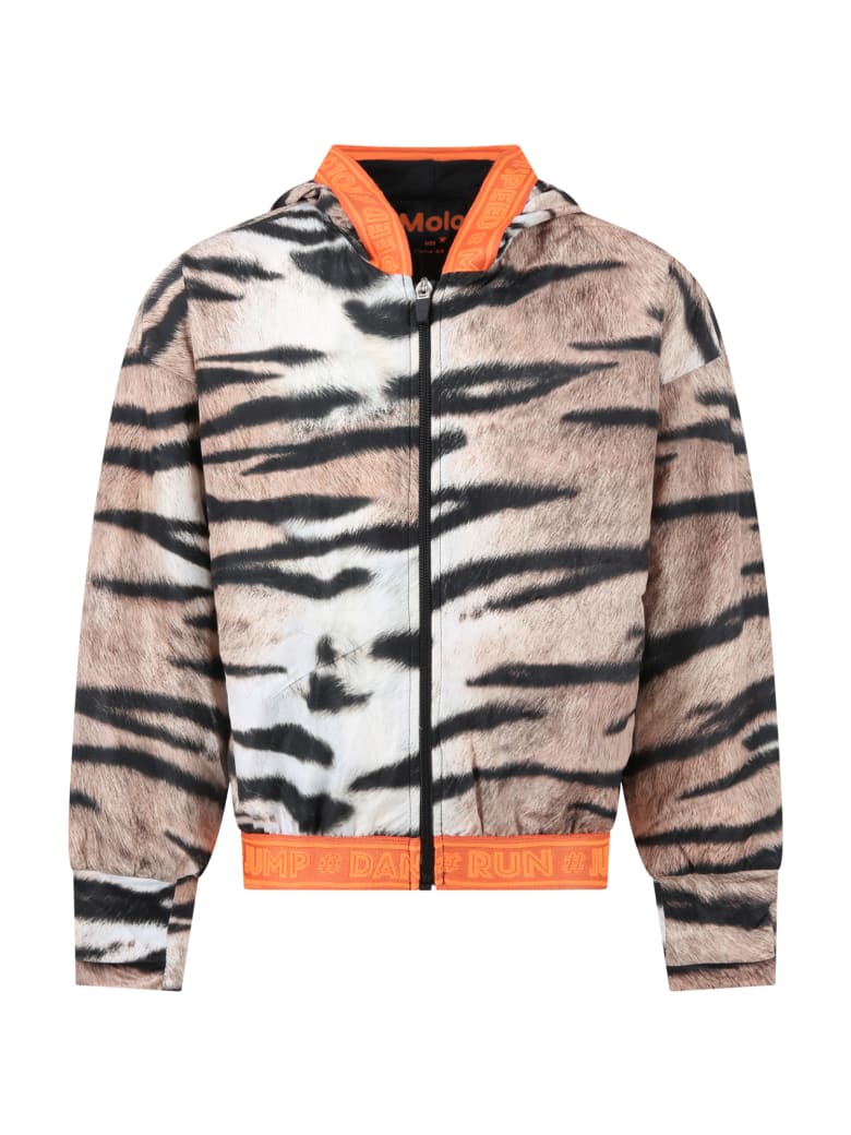 Molo Multicolor ''ophelia'' Windbreaker For Girl - Multicolor