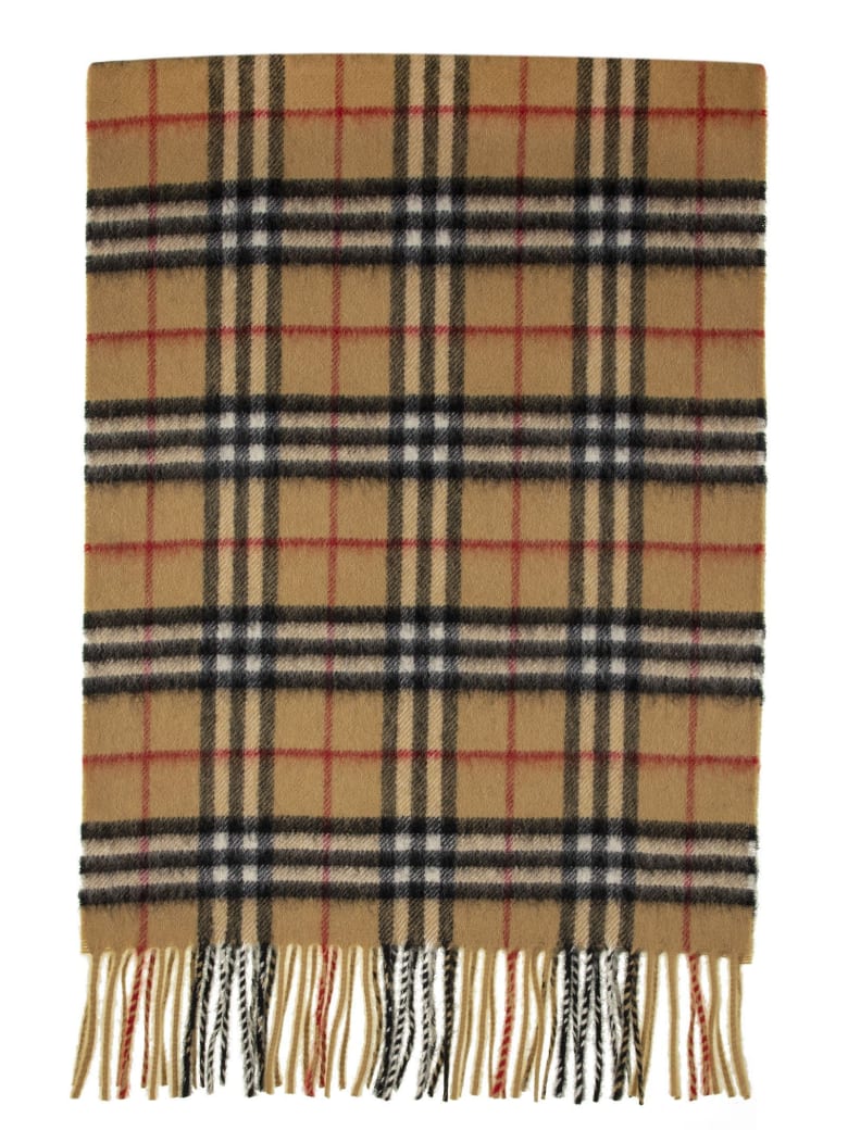 yellow burberry scarf