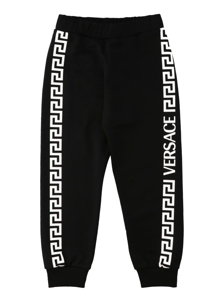 Young Versace Printed Sweatpants - black