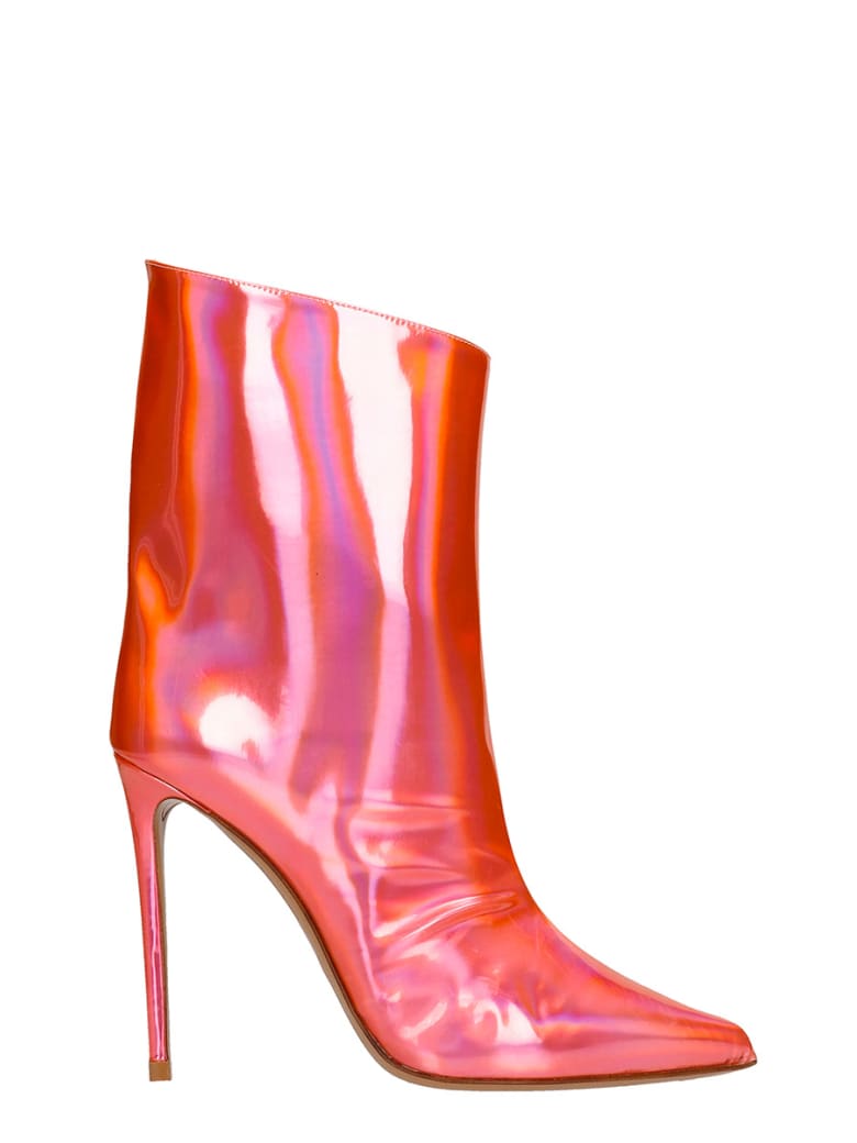 Alexandre Vauthier High Heels Ankle Boots In Red Leather - red