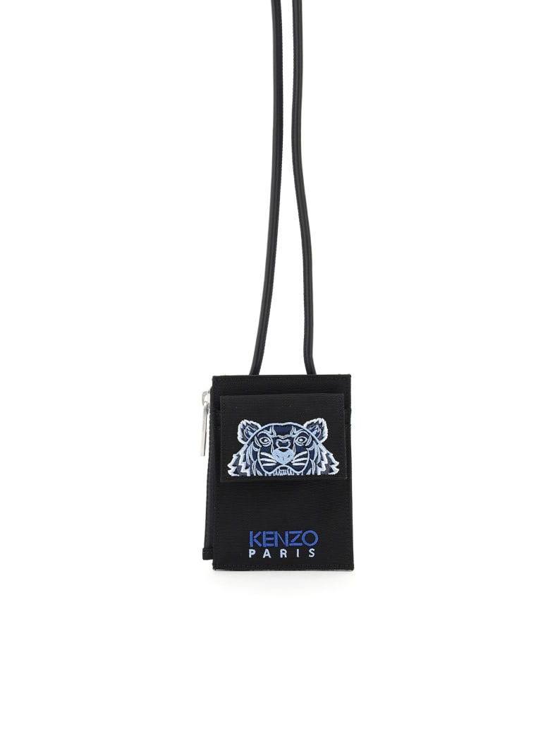 Kenzo Card Holder On Strap - Nero