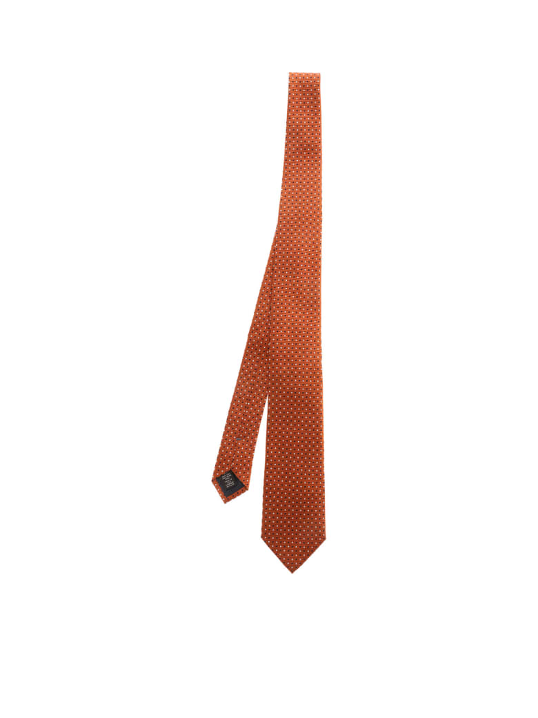 Ermenegildo Zegna Silk - A Orange Fant.
