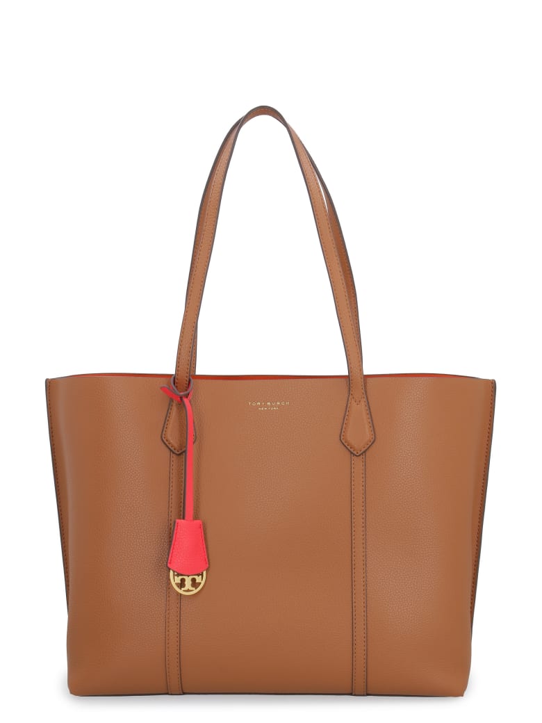 tory burch perry leather tote bag