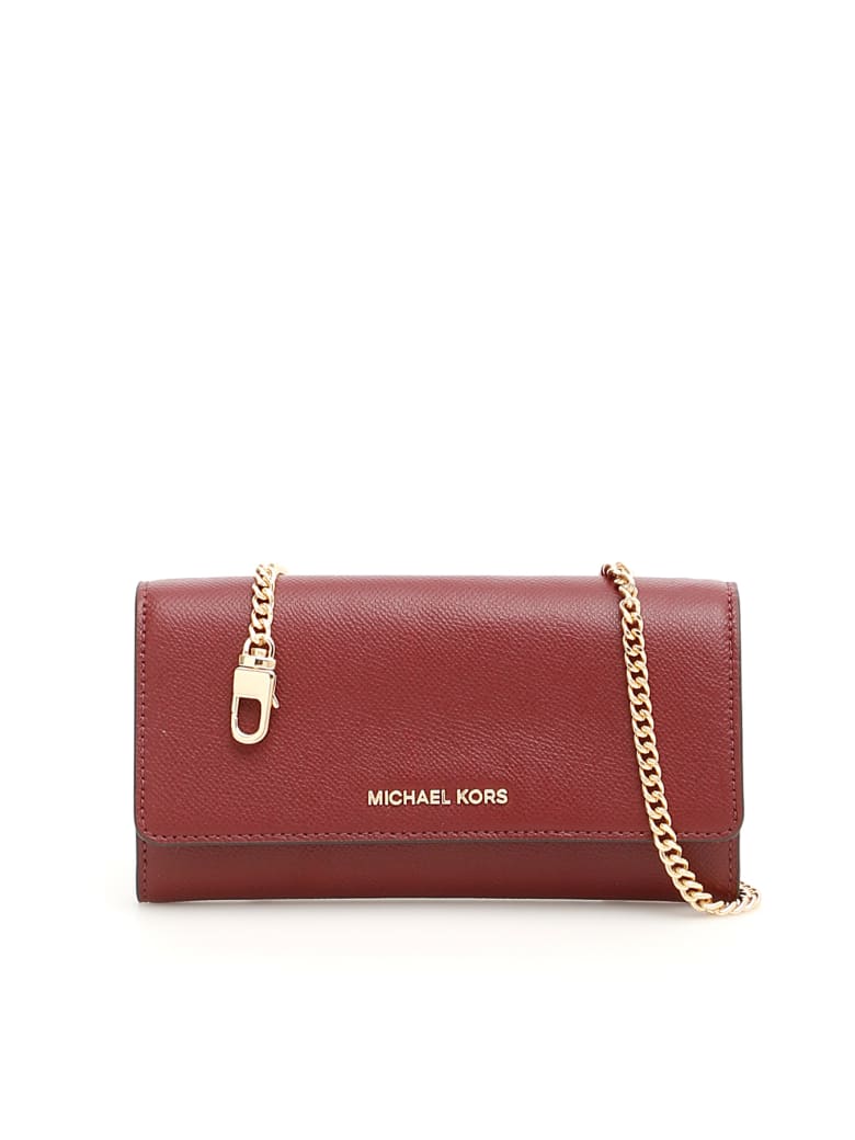 michael kors wallet maroon