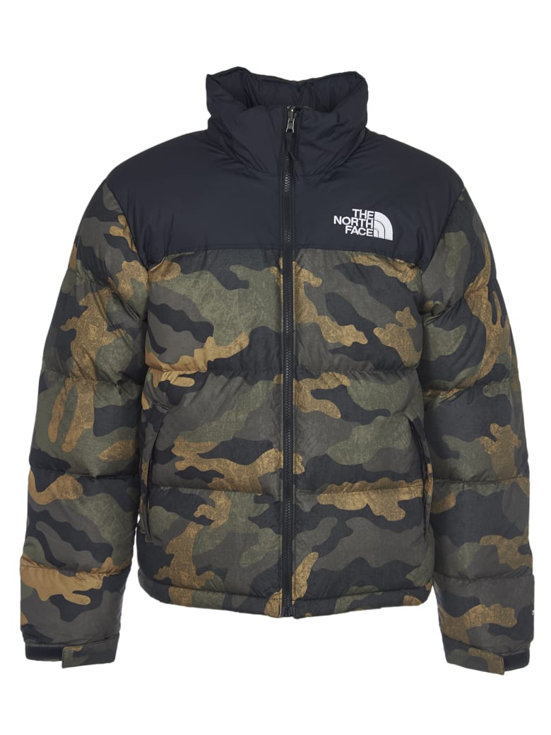 camouflage north face coat