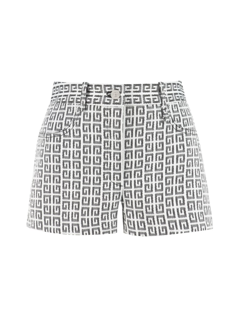 Givenchy Logo Jacquard Shorts - White