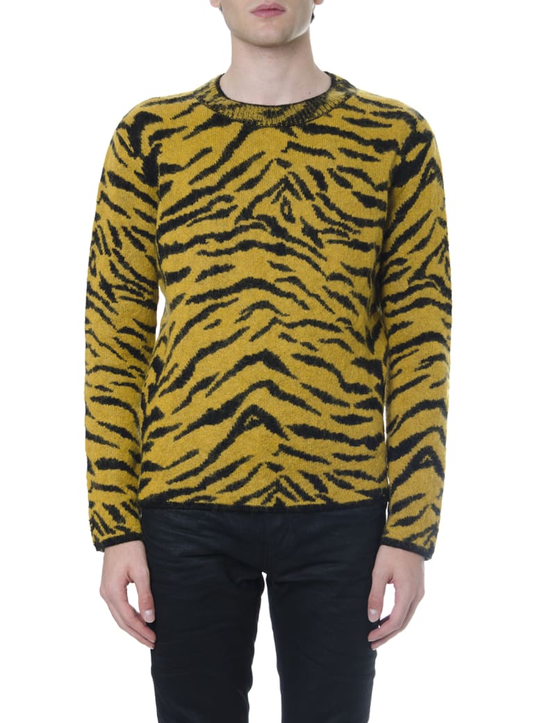 saint laurent yellow sweatshirt