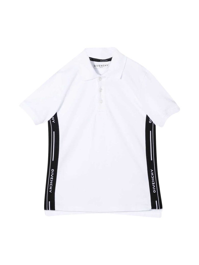 Givenchy Newborn White Polo Shirt - Bianco