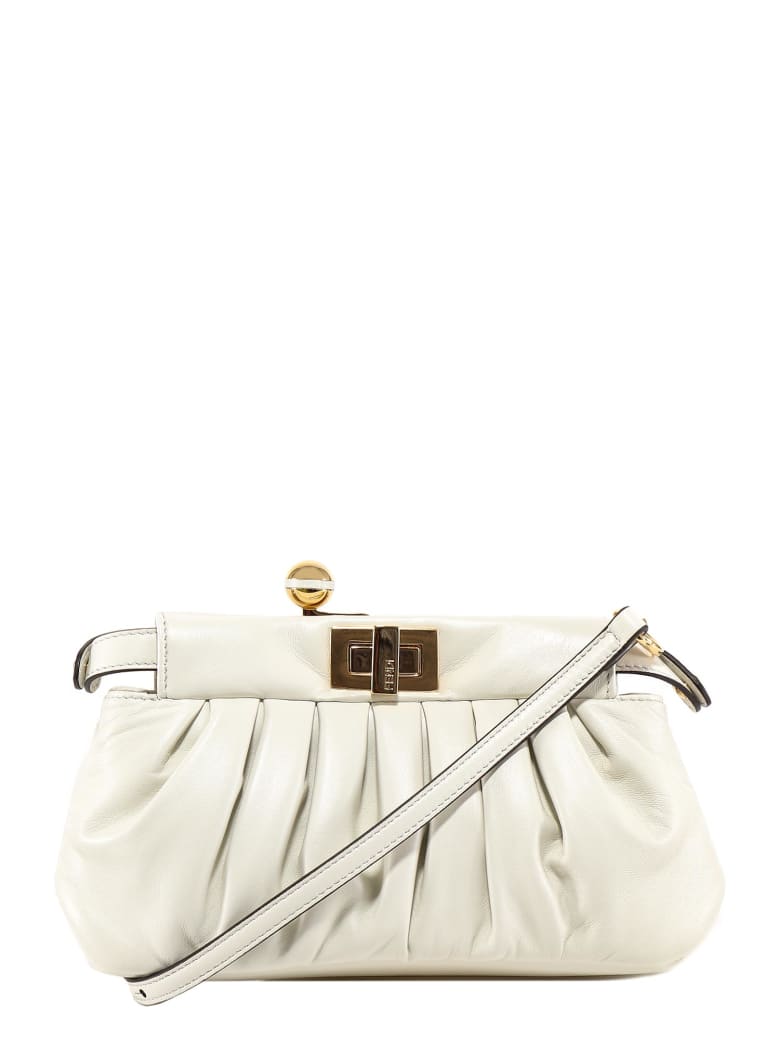 Fendi Peekaboo Shoulder Bag - White