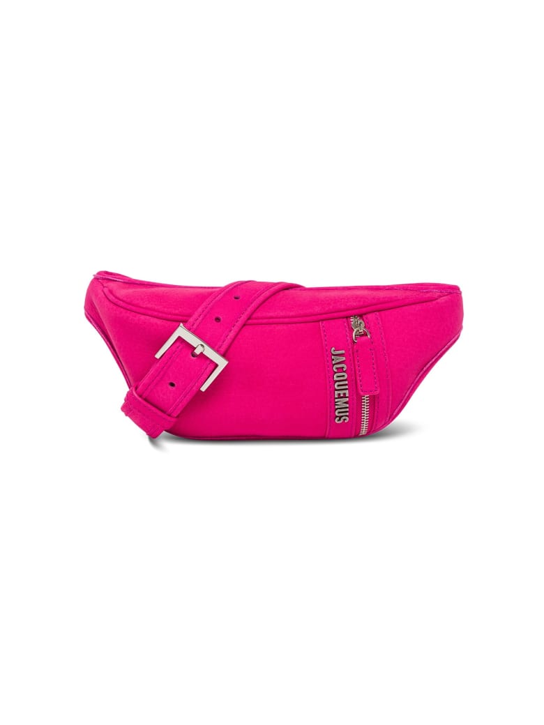 Jacquemus Le Banane Leather Belt Bag With Logo - Pink