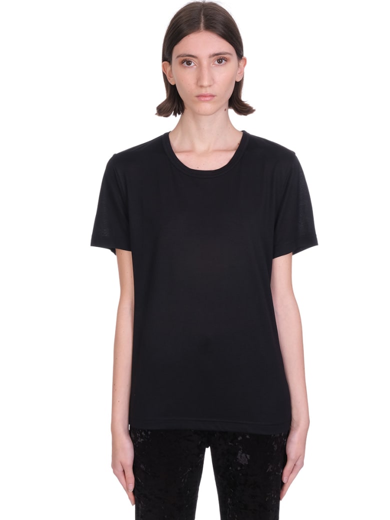 Acne Studios T-shirt In Black Cotton - black
