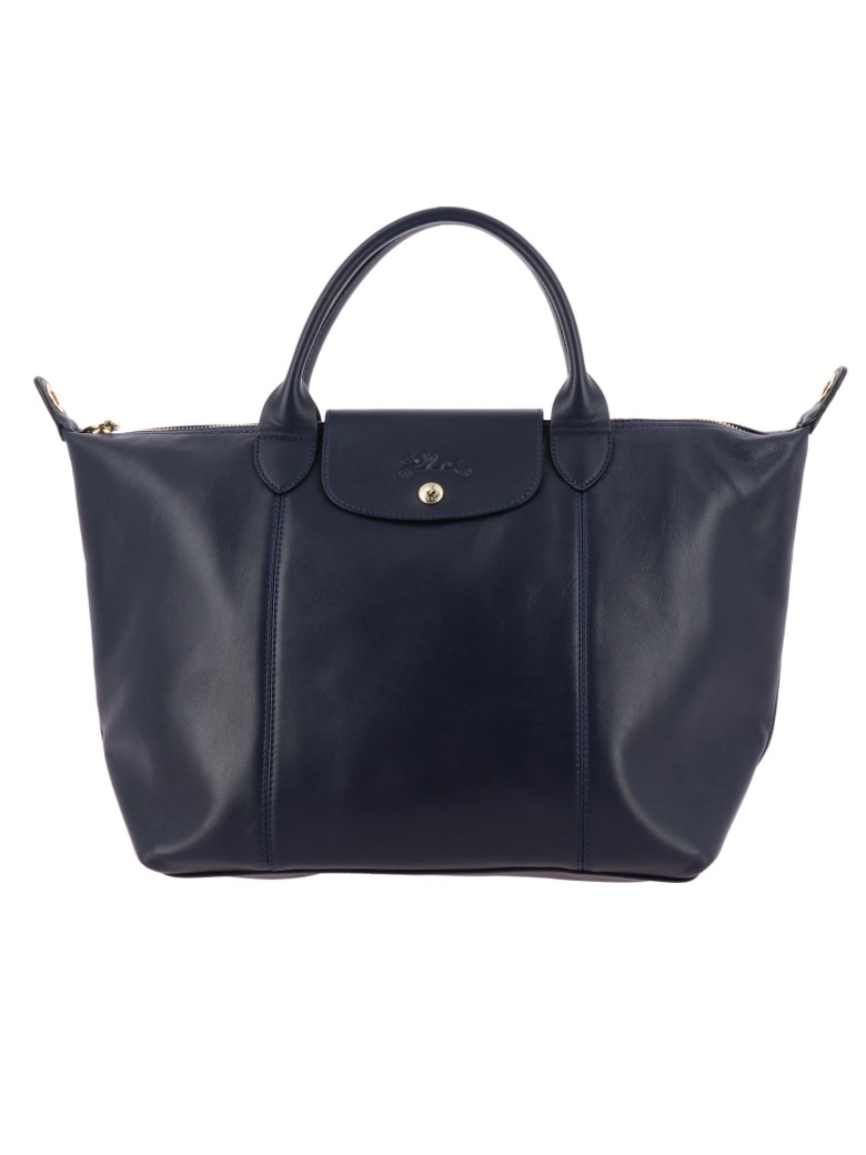 longchamp navy tote bag