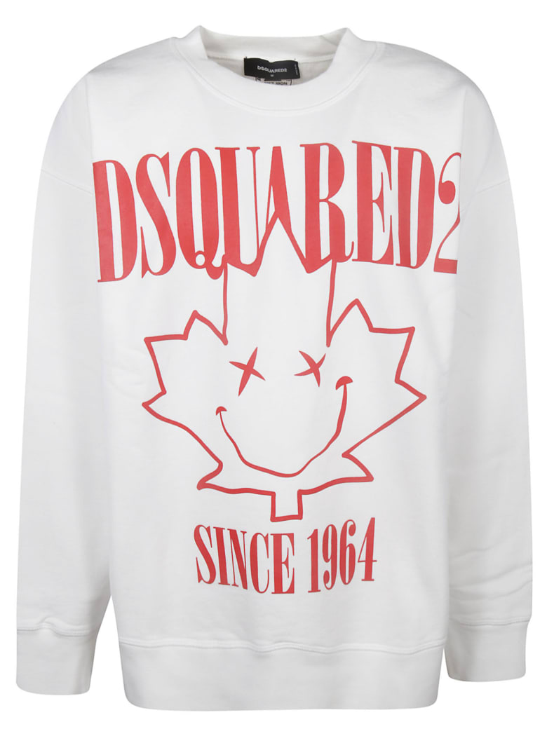 dsquared maple leaf sweatshirt