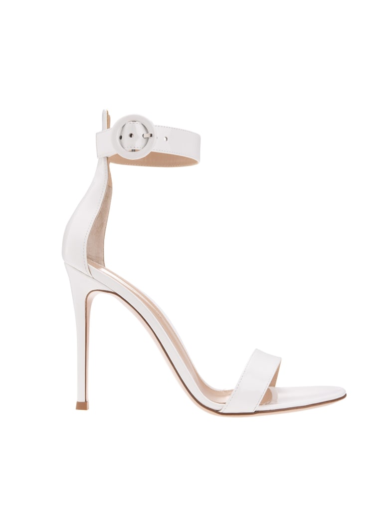Gianvito Rossi White Portofino 105 Sandal - Bianco
