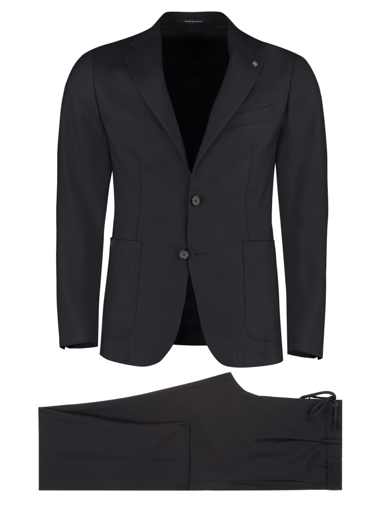 Tagliatore Virgin Wool Two Piece Suit - blue