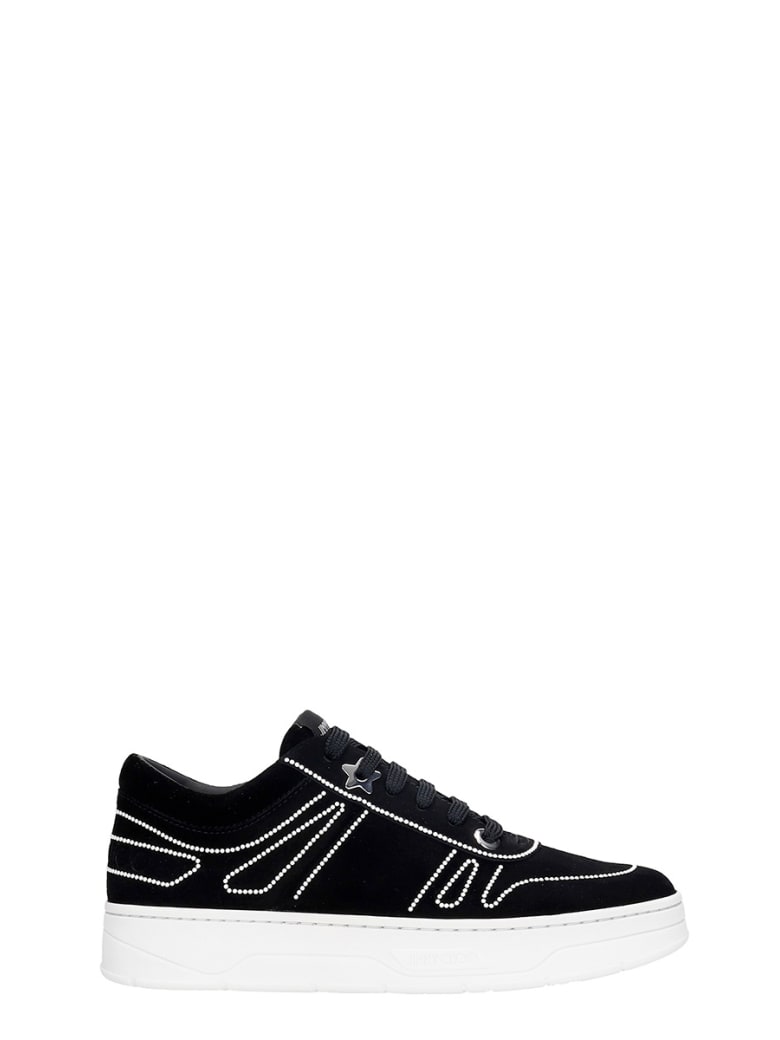 Jimmy Choo Hawaii Sneakers In Black Suede - black