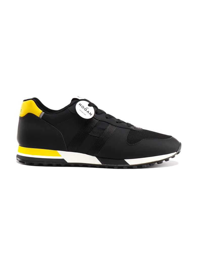 Hogan Hogan H383 Running Sneaker - P Nero+giallo Flash - 10991923 | italist