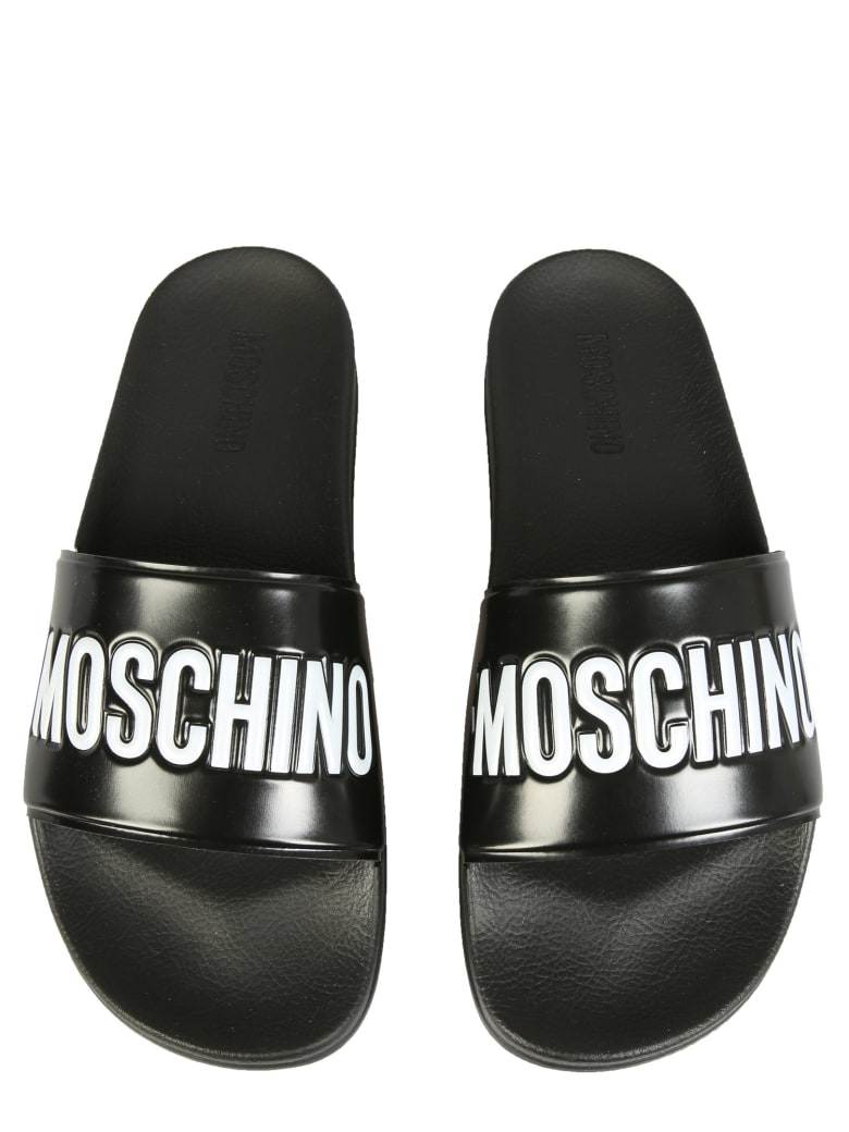 moschino slide sandals