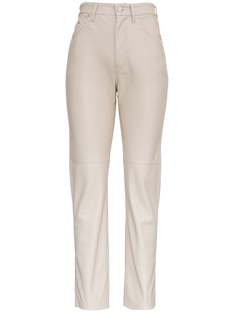 Nanushka Vinni Beige Vegan Leather Pants - Beige