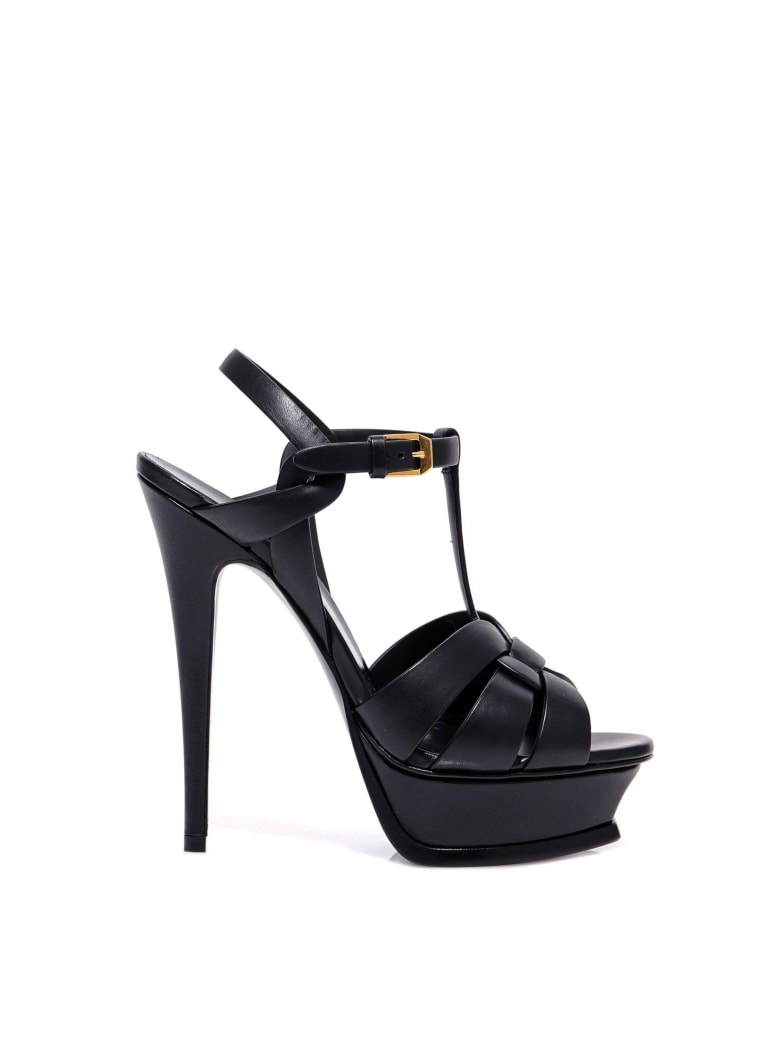 Saint Laurent Tribute Sandals - Black