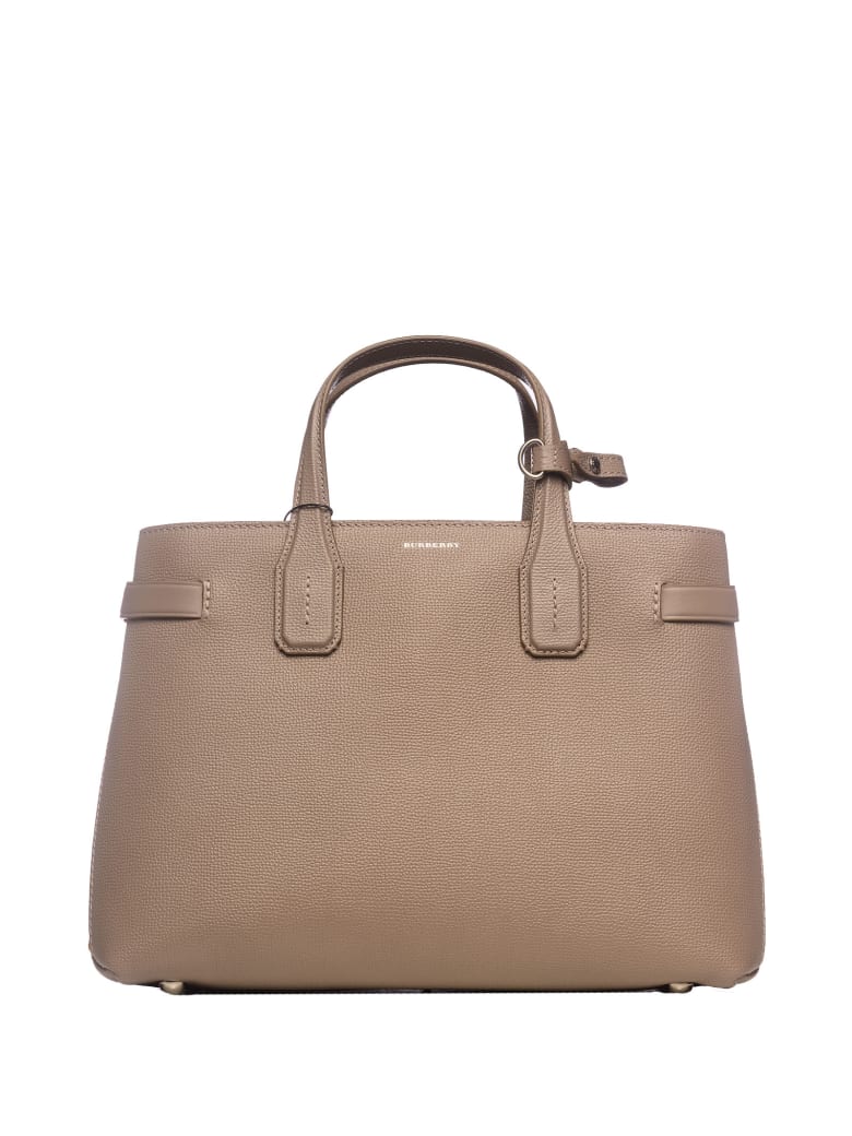 Burberry Burberry Burberry The Medium Banner Bag Taupe Brown