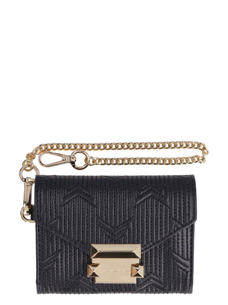 michael kors whitney small leather chain wallet