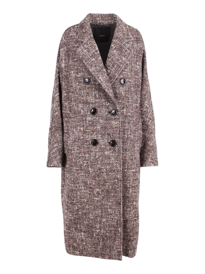 Max Mara 'teatino' Wool Coat - Brown