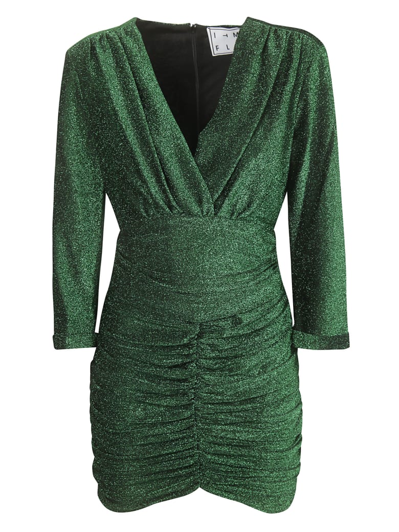 In The Mood For Love Violette Dress - Metallic Green