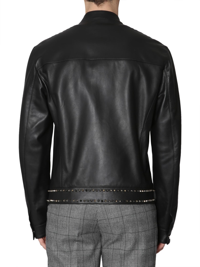Versace Collection Leather Jackets | italist, ALWAYS LIKE A SALE