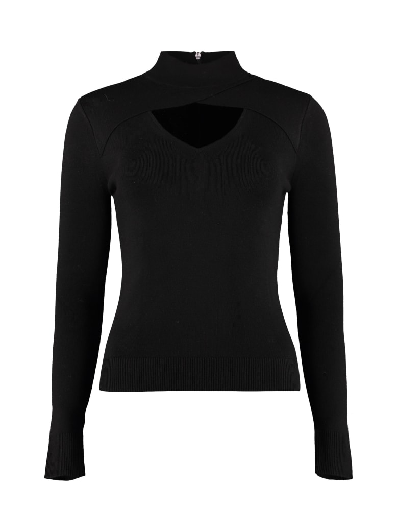 Michael Kors Collection Turtleneck Merino Wool Sweater - Black