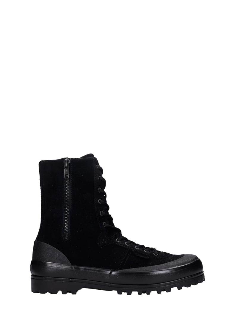 Superga Cotseu Sneakers In Black Suede - black