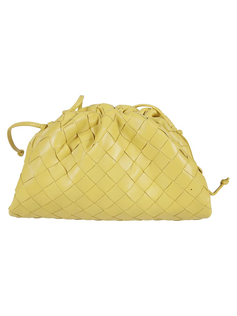 Bottega Veneta The Pouch Shoulder Bag - Buttercup/Gold