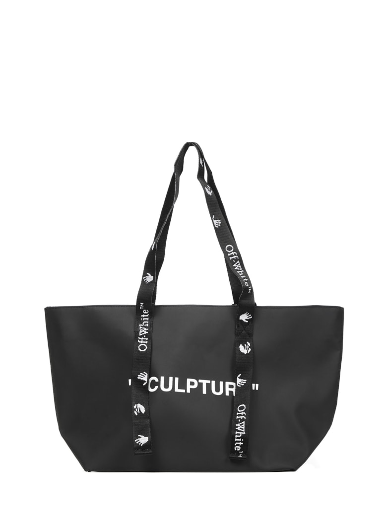 off white sculpture tote bag