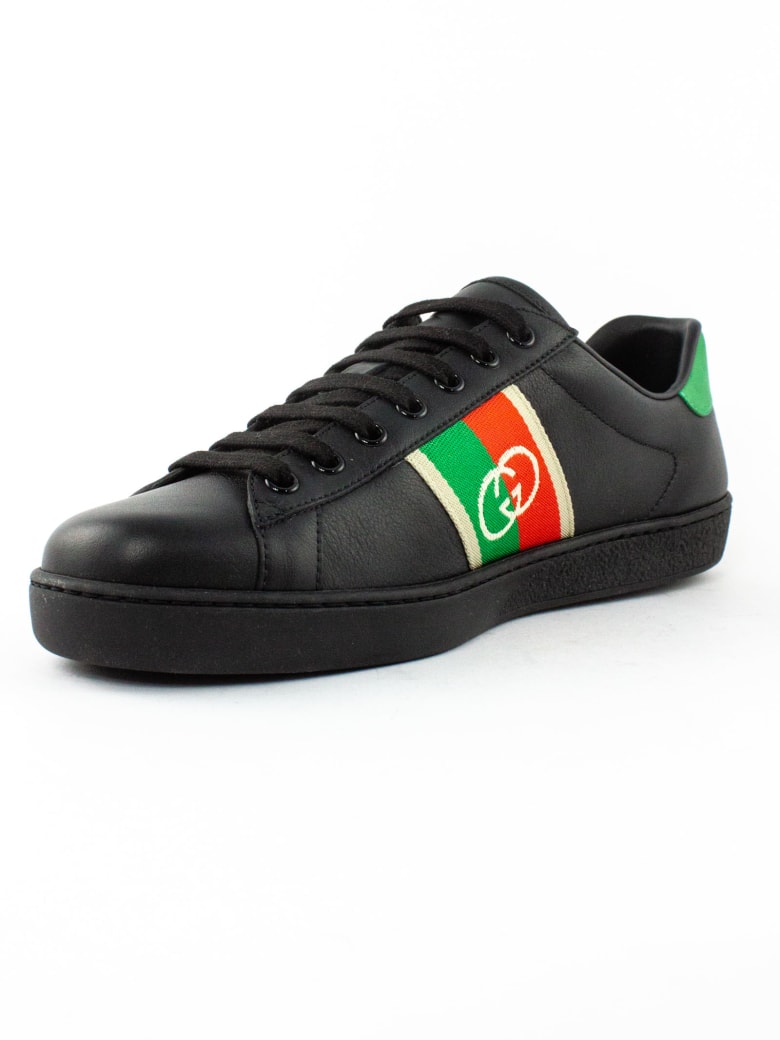 gucci black ace sneakers