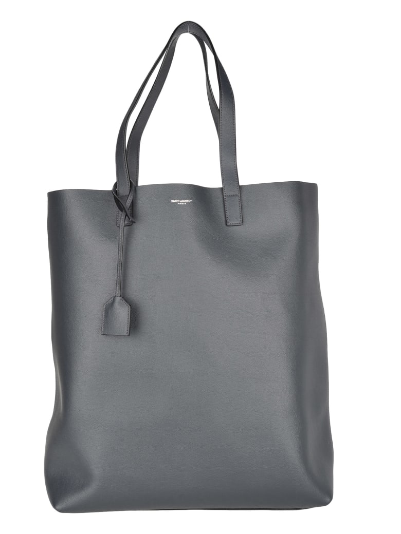 Saint Laurent Saint Laurent Bold Shopping Bag - DK SMOG/BLACK ...